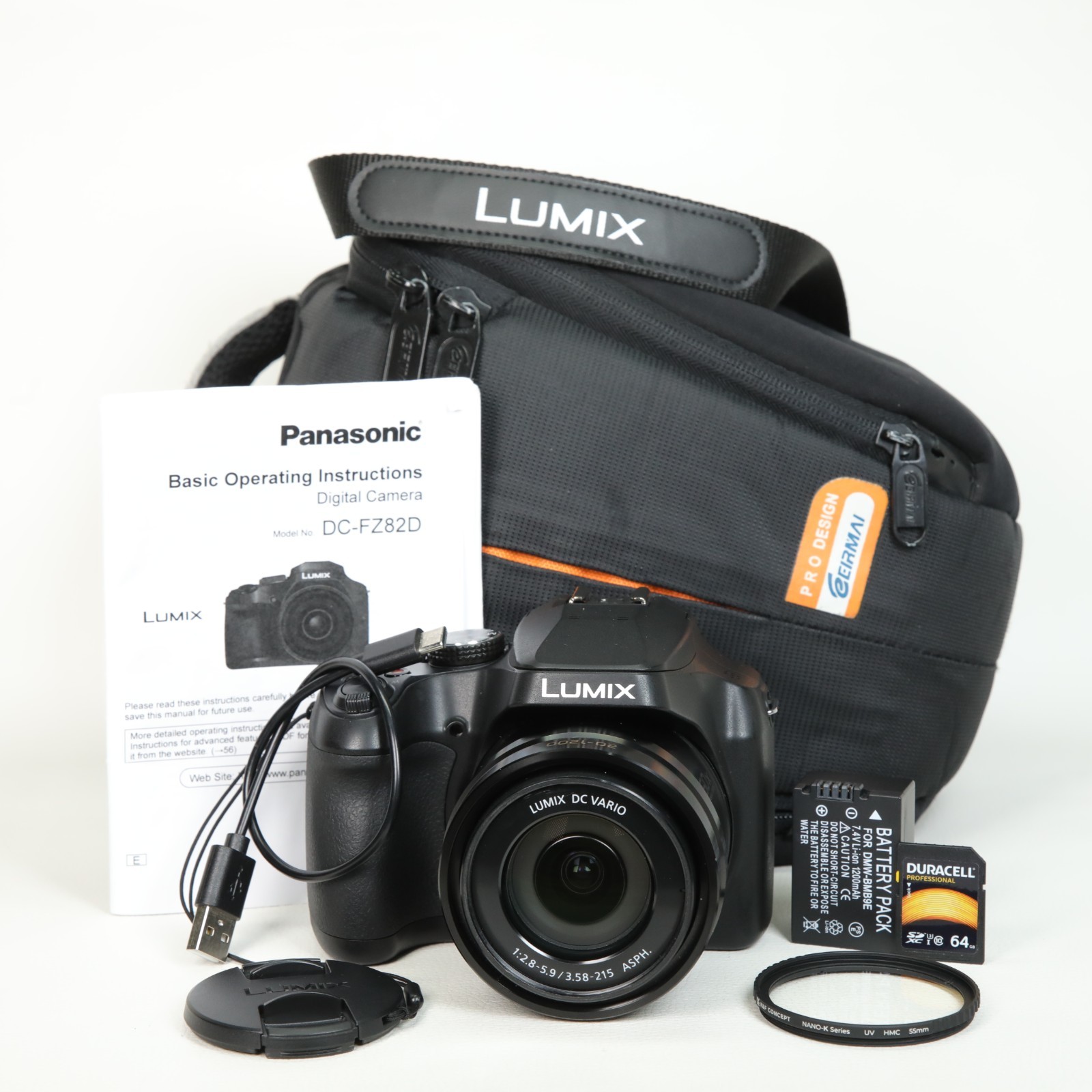 Panasonic Lumix DC-FZ82D 18.1MP 4K Camera In Very Good Condition