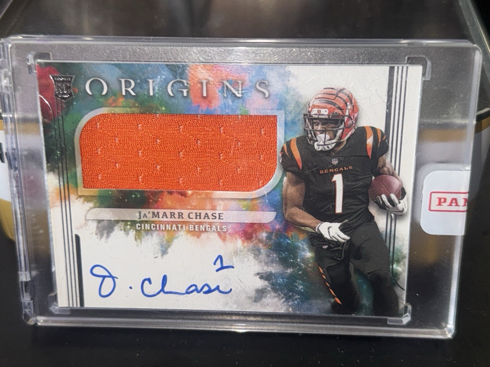 2021 Panini Origins - Rookie Jumbo Jersey Autographs Ja'Marr Chase #162