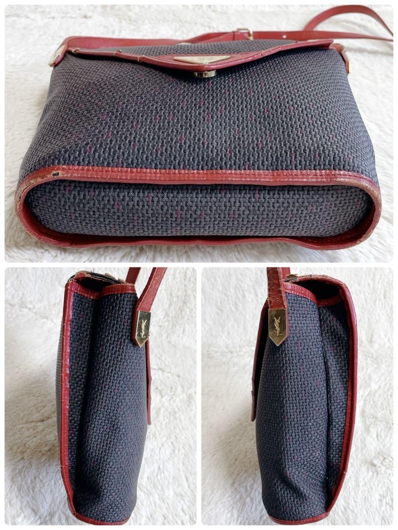 Borsa a tracolla Yves Saint Laurent Cassandra PVC triangolo logo pochette