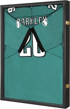Large Sports Jersey Display Case – Lockable, UV-Protected Shadow Box