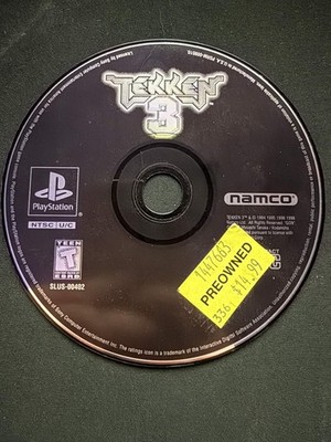 Tekken 3 Vintage from 1998 - PS1 - PlayStation 1 - Untested