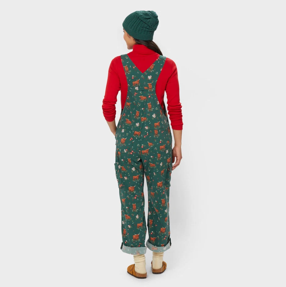 Macacão Feminino Hot DuluthTrading Herança Jardinagem Bib - Verde Península Alta - Imagem 3 de 4