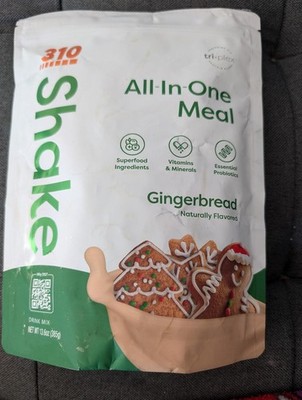 310 NUTRITION VANILLA Gingerbread ALL-IN-ONE MEAL SHAKE 14 SER + Shaker. 11/2025