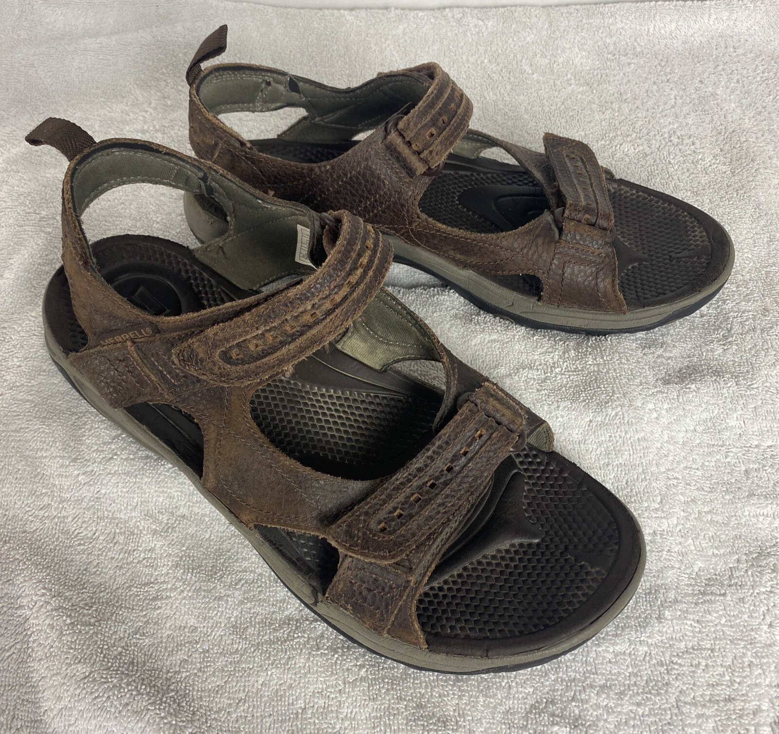 Merrell Sandali Uomo 11 Marrone Terrapin Bracken Regolabili Escursionismo Outdoor J38857