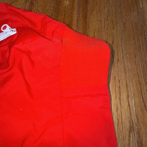 Vintage 60s Levis Hooded National Sports Festival Jacket Light Windbreaker M Red image 7