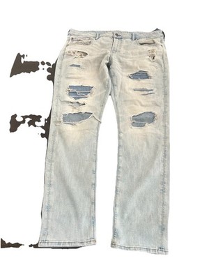 Men s American Eagle Airflex + Temp Tech Athletic Skinny Jeans Size 40x32 