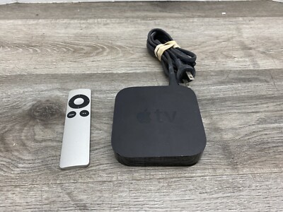 Apple TV HD Media Streamer 3rd Generation A1469 8GB with Remote, Power Cord