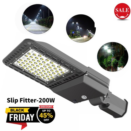 LED Parking Lot Lights 200W 300W - Universal Mount With Dusk to Dawn Photocell - Picture 20 of 67