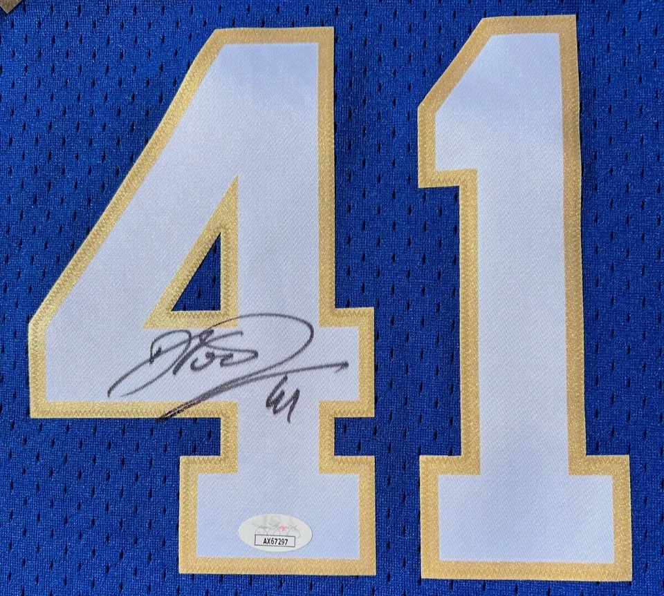 DIRK NOWITZKI SIGNED DALLAS MAVERICKS MITCHELL & NESS BASKETBALL JERSEY JSA - Image 3 of 4