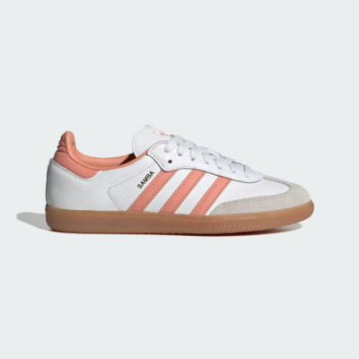 Adidas Originals Samba OG in Weiß und Pink UK 9,5 - EUR 44