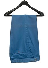 Vintage Dark Blue Tuxedo Pants 1970's Prom Wedding 51-53" Waist Regular Rise