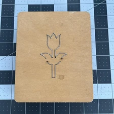 Ellison Educational Wooden Die Tulip * Retired