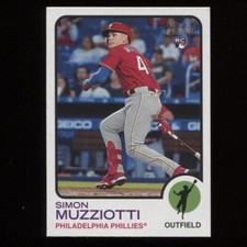 2022 Topps Chrome Update Baseball Simon Muzziotti Base RC #679 Phillies