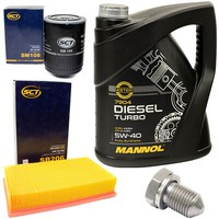 MotoröL Filter Set 5W40 5 Liter + ÖLablassschraube FüR Audi Cabrio 8G7 1.9 TDI