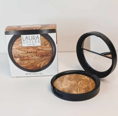 Laura Geller Balance N Brighten Color Correcting Foundation DEEP Full Size NEW