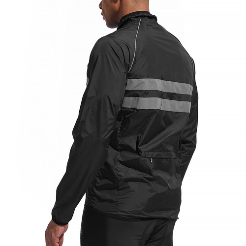 WOSAWE Cycling Hooded Jacket Reflective Windproof Waterproof Hiking Fishing Coat - Picture 5 of 14