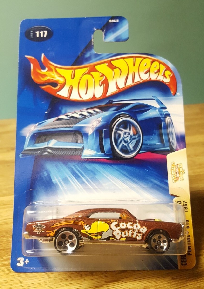 Hot Wheels Cereal Crunchers 1967 Pontiac GTO Cocoa Puffs 1:64