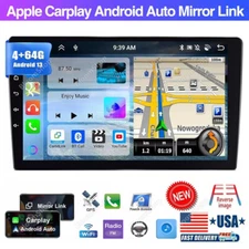 10.1" Double 2 Din Car Stereo Radio Android 13 GPS Wifi Touch Screen MP5 Player