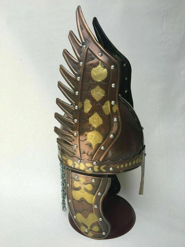 Steel Helmet Knight Steel Helmet Knight Gothic Helmet Fully Hand made item new - Picture 7 of 12