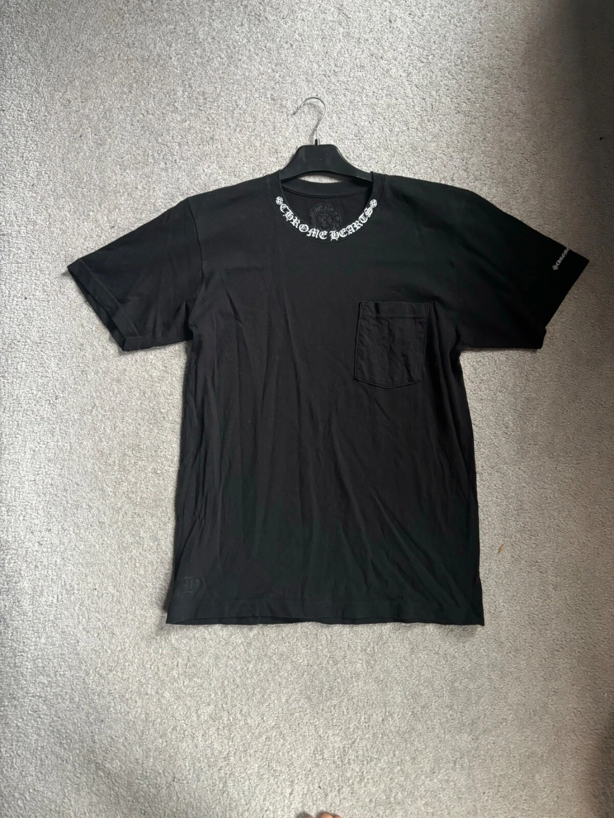 Chrome Hearts Collar Logo T-Shirt Black