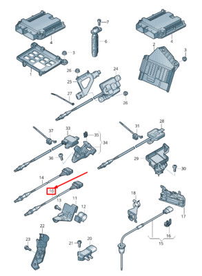 NEU AUDI A8 4H LAMBDA-SAUERSTOFFSENSOR 4H0906262D ORIGINAL
