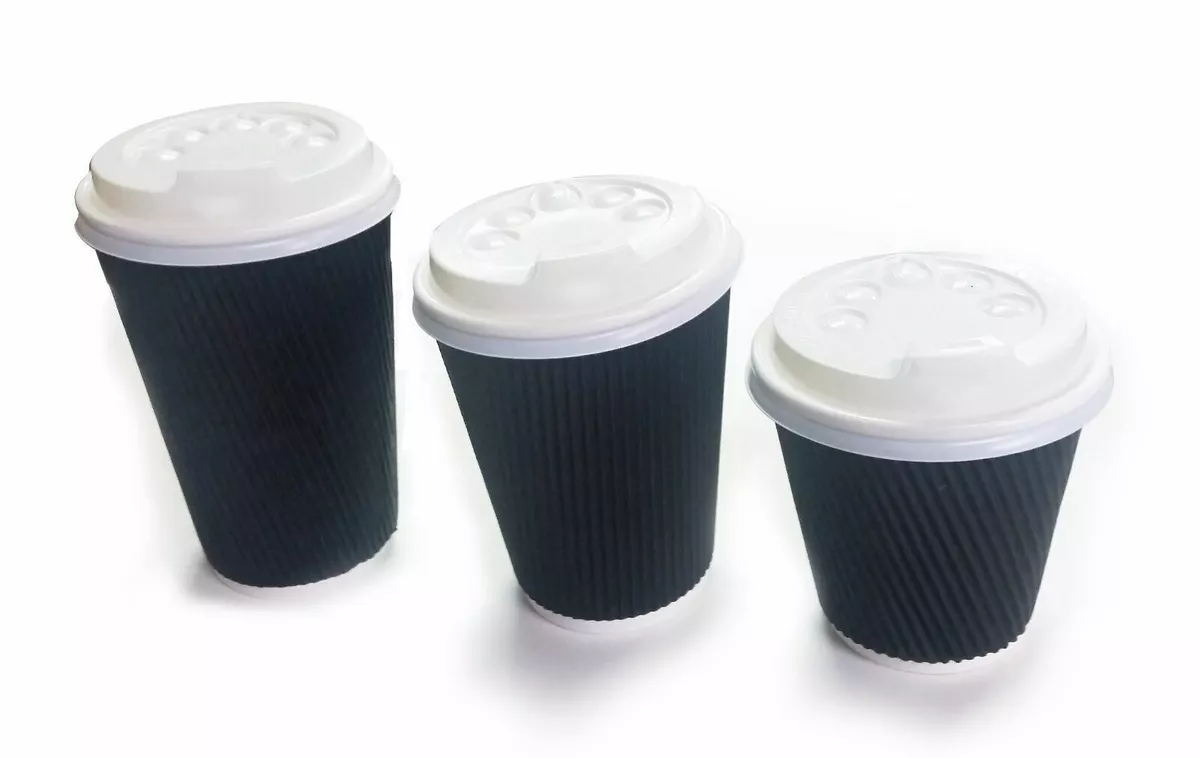 Black paper coffee on sale cups wholesale