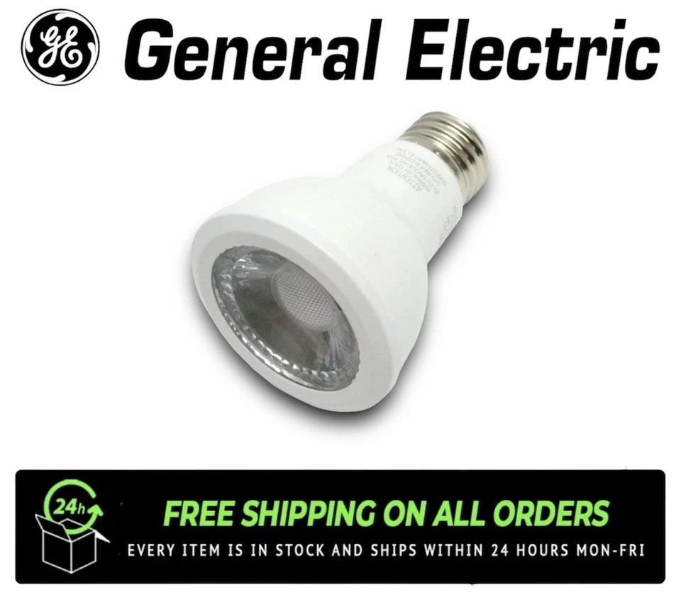 GE 93107782 PAR20 LED, Dimmable, 7W, Medium E26 Base, 2700K Bulb (Pack Of 6) - Image 3 of 4