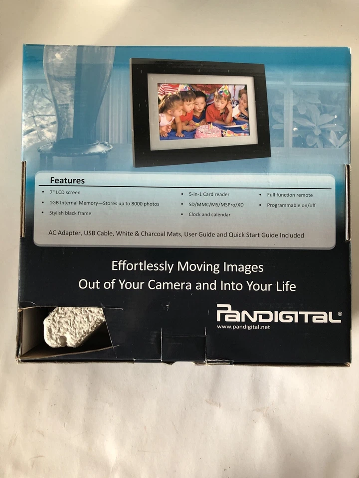 Panimage by Pandigital 7 inch Digital Photo Frame 8000 Images - Image 2 of 2