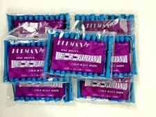 BURMAX EZ FLOW Hair Perm Cold Wave Rods 1/4" Blue Long 7-Packs 84 Total New