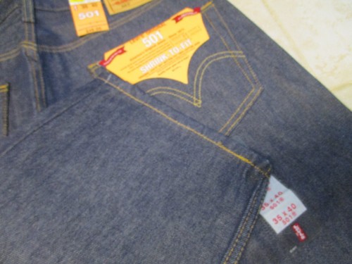 Vintage neu aus altem Lagerbestand Levis Neu mit Etikett Deadstock 501 eingeschweißt passt 35 40 RedTab Dominikanische Republik - Bild 5 von 8