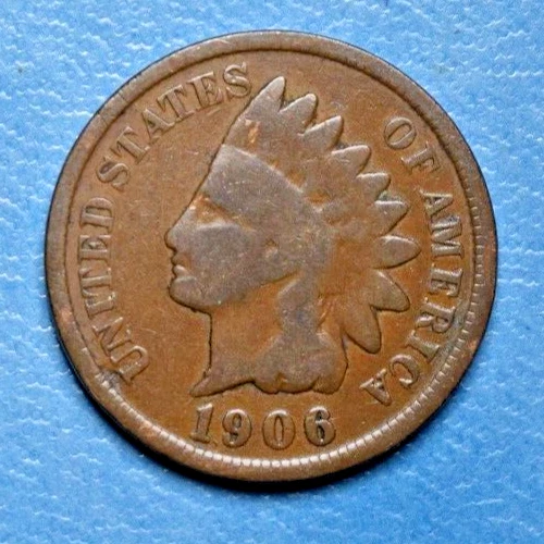 1906 Indian Head Cent Penny ~ G GOOD ~ US Type Coin Collectible