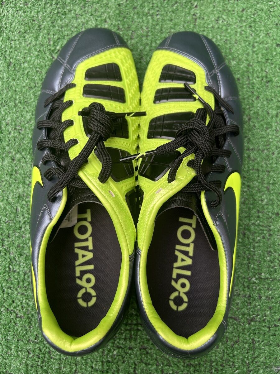 Nike T90 Laser III FG Mens Size 8 Total 90 Gray Yellow 2011 Nike T90 Laser III FG Mens Size 8 Total 90 Gray Yellow 2011