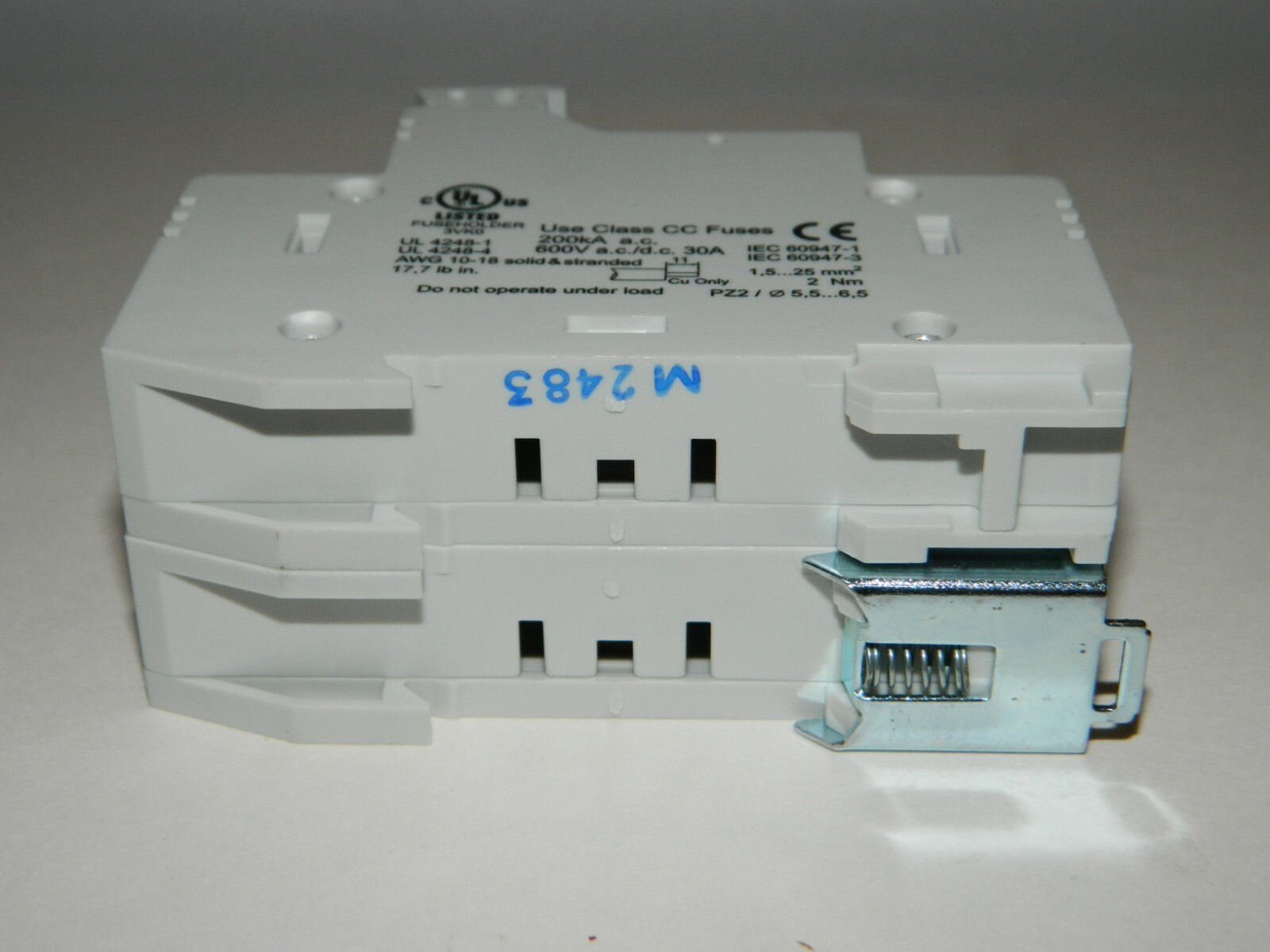 NEW EATON FUSE HOLDER C383FHCC2 Fuse Holder DIN Rail Mounting 30A 600V