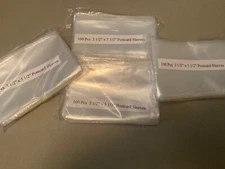 400 Clear Poly Postcard Sleeves Standard Size (4 Packs of 100) FREE SHIPPING