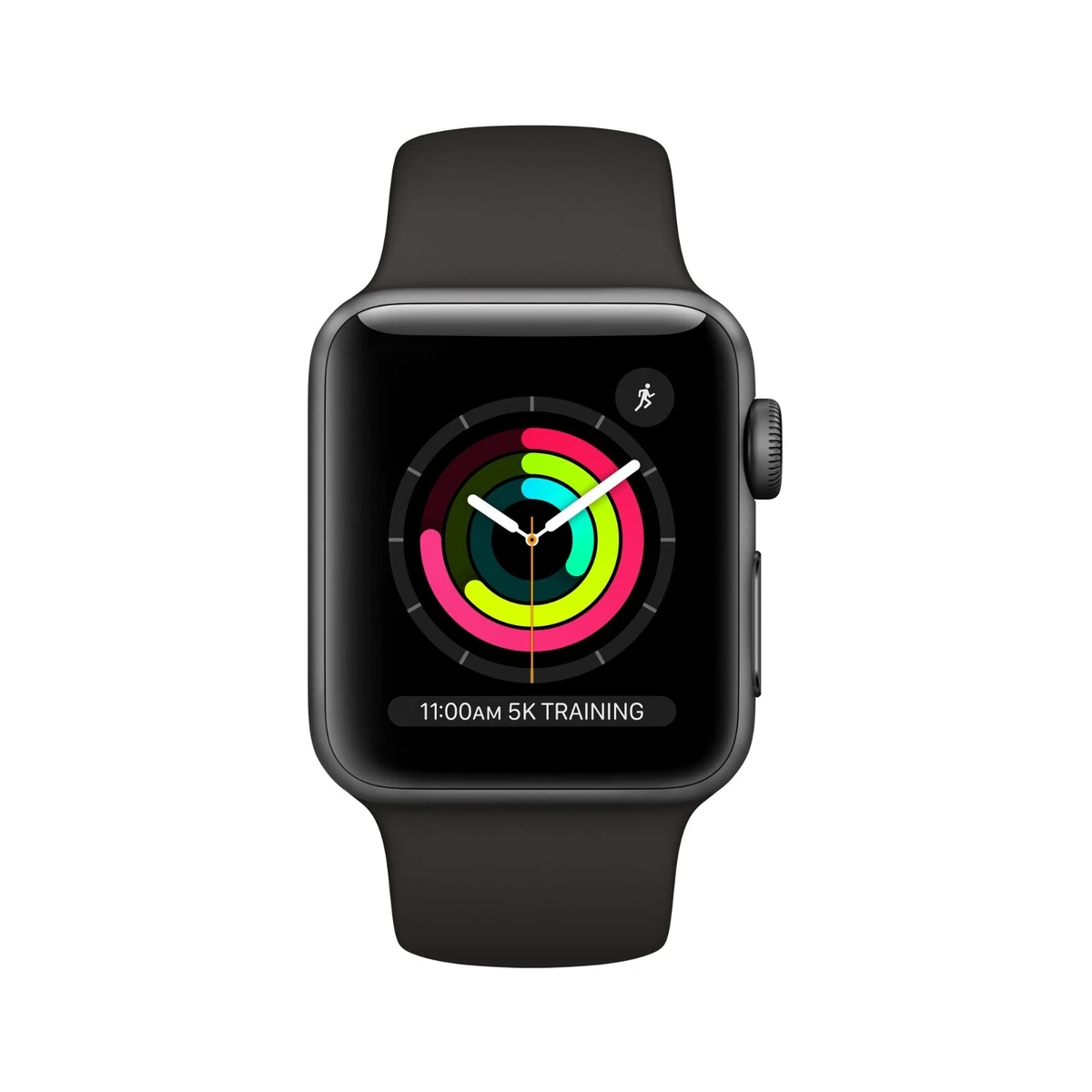 apple Apple Watch Series 3 GPS Space Gray - 38mm - Black Sport