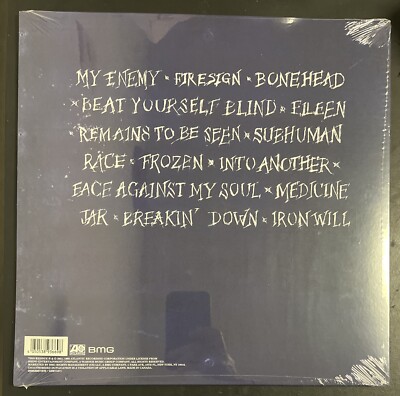 SKID ROW SUBHUMAN RACE 2LP BLUE & BLACK 180G VINYL. SMALL CREASE