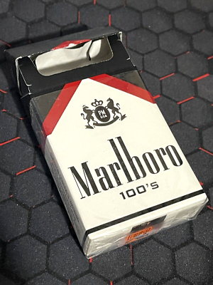 RARE EMPTY MARLBORO BLACK 100'S ORIGINAL FILTER CIGARETTES HTF COLLECTORS BOX | eBay