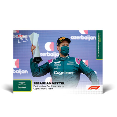 Topps Now Formula 1 2021 - Card 16 - Sebastian Vettel - Aston Martin