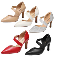 Women D'Orsay Pump Shoes Stilettos Heel Pointed Toe Comfort Slip On Pump Shoes