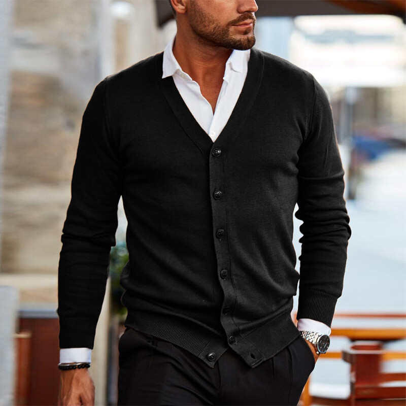 Mens Warm Cardigan Chunky Cable Knitted Sweater Coat Jumper Knitwear  Outwear Top | eBay