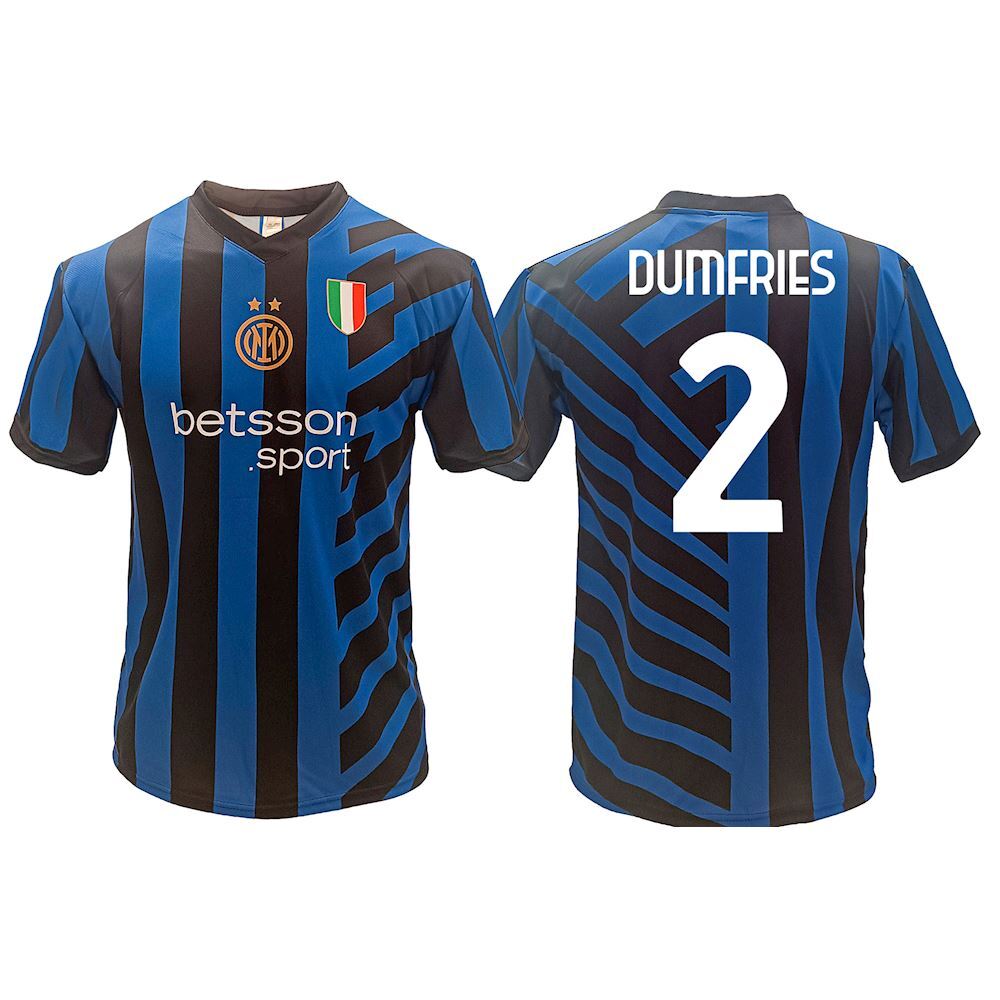 Dumfries Inter Home 2024 2025 Official Denzel Black Jersey Two