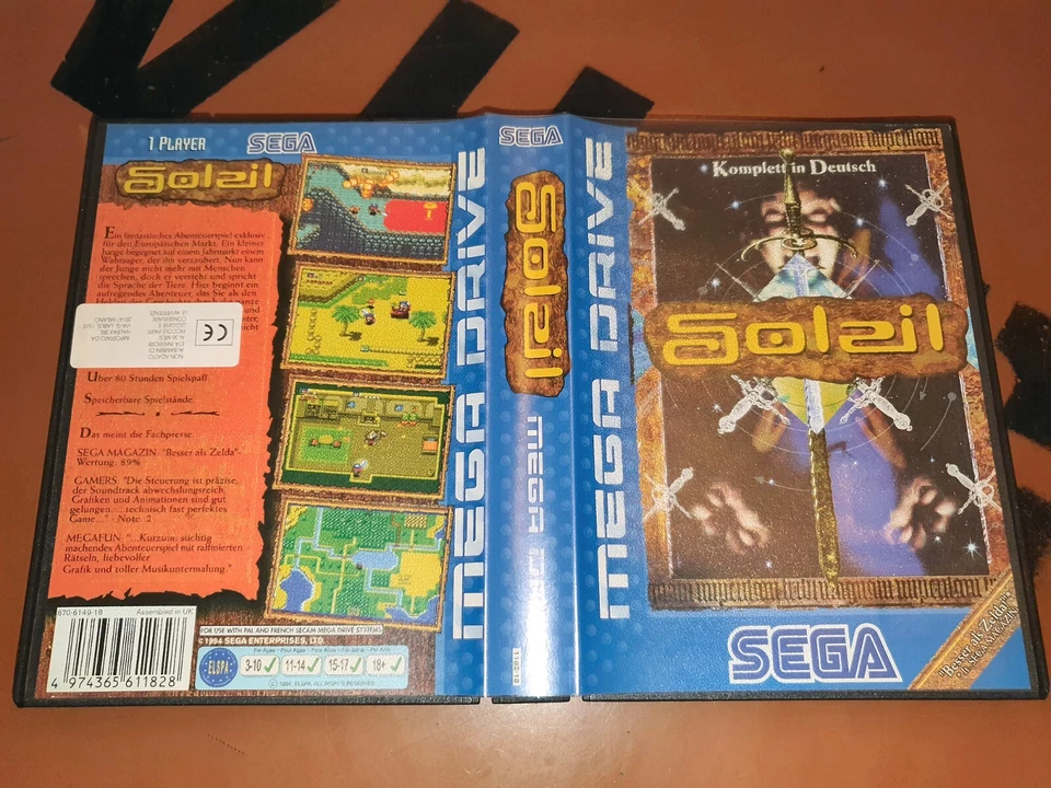 ## Complete Mint: Sega Mega Drive - Soleil/Crusader Of Centy (German) ## - Image 2 of 3