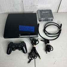 Sony PlayStation 3 Slim PS3 Model CECH-2501A Console Bundle 10 Games READ 