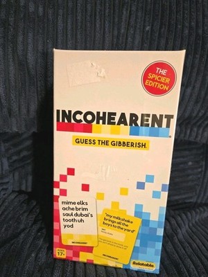 Incoherent: GUESS The Gibberish Card Game 17+ New Sealed