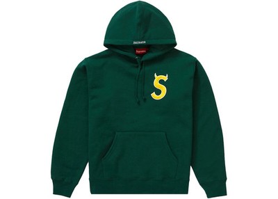 Size XL - Supreme S Logo Hooded Sweatshirt (FW22) Dark Green 