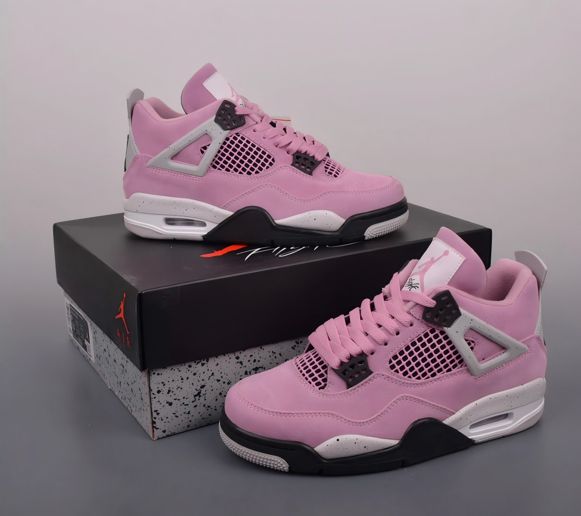 Jordan 4 Orchid Retro Mid Top Basketball Shoes Men's & Women's Shoes