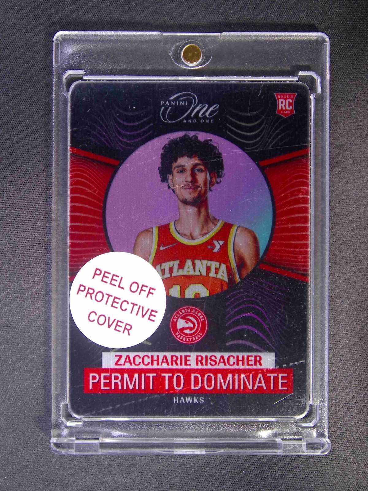 2024-25 Panini One And One Zaccharie Risacher #8 RC Permit To Dominate SSP