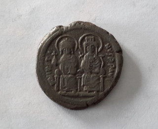 PIECE INTERESSANTE BYZANTINE EN BRONZE À IDENTIFIER GR. 14