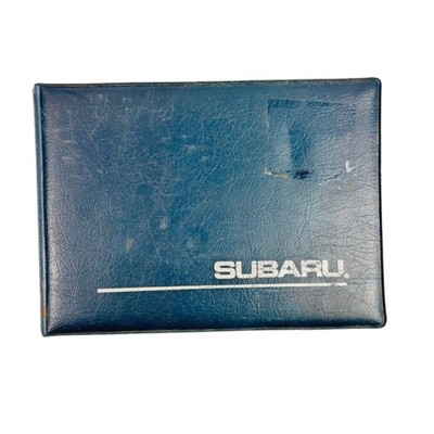 Subaru Owner's Manual 1988 Original Factory Vinyl Case Automotive Auto Guide