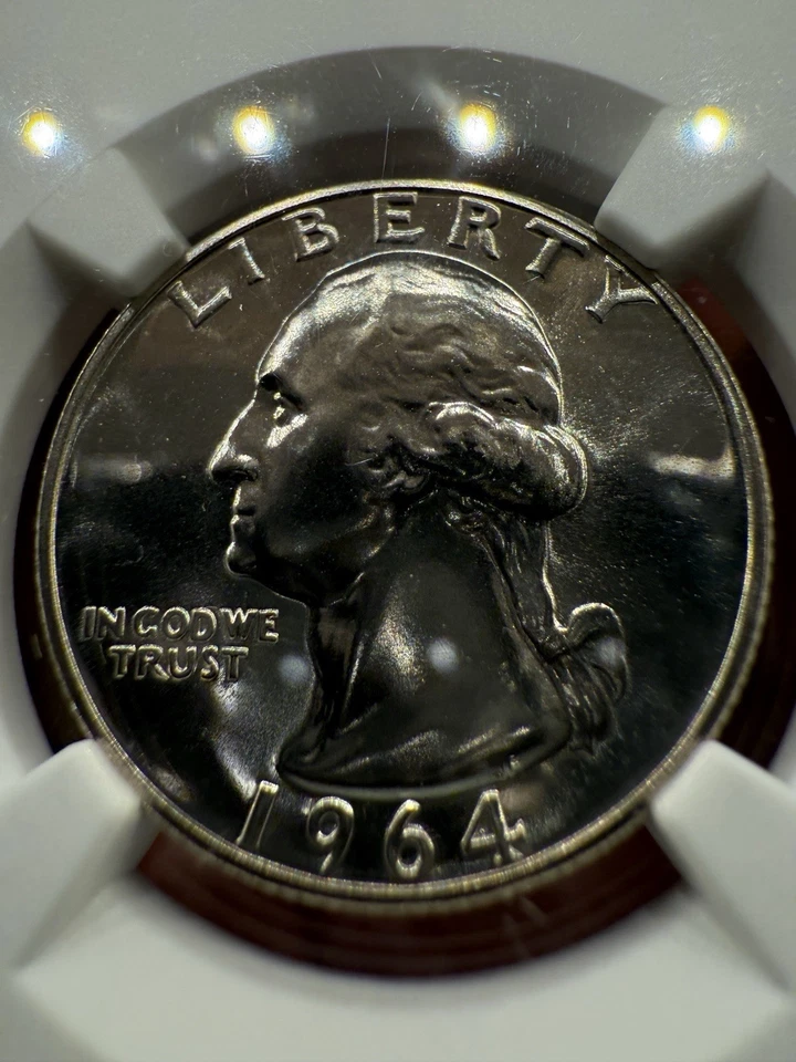 1964 NGC PF69 90% Silver Proof George Washington Quarter - Image 2 of 4